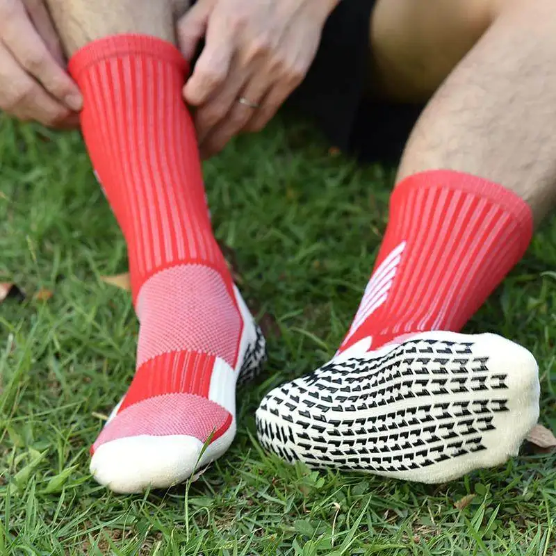 Soccer Socks Anti Slip Adults Youths Kids Athletics Sports Grip Extra Size