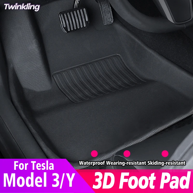 For 20212022 New Tesla Model 3 Model Y Car Foot Pad Custom Floor Fully
