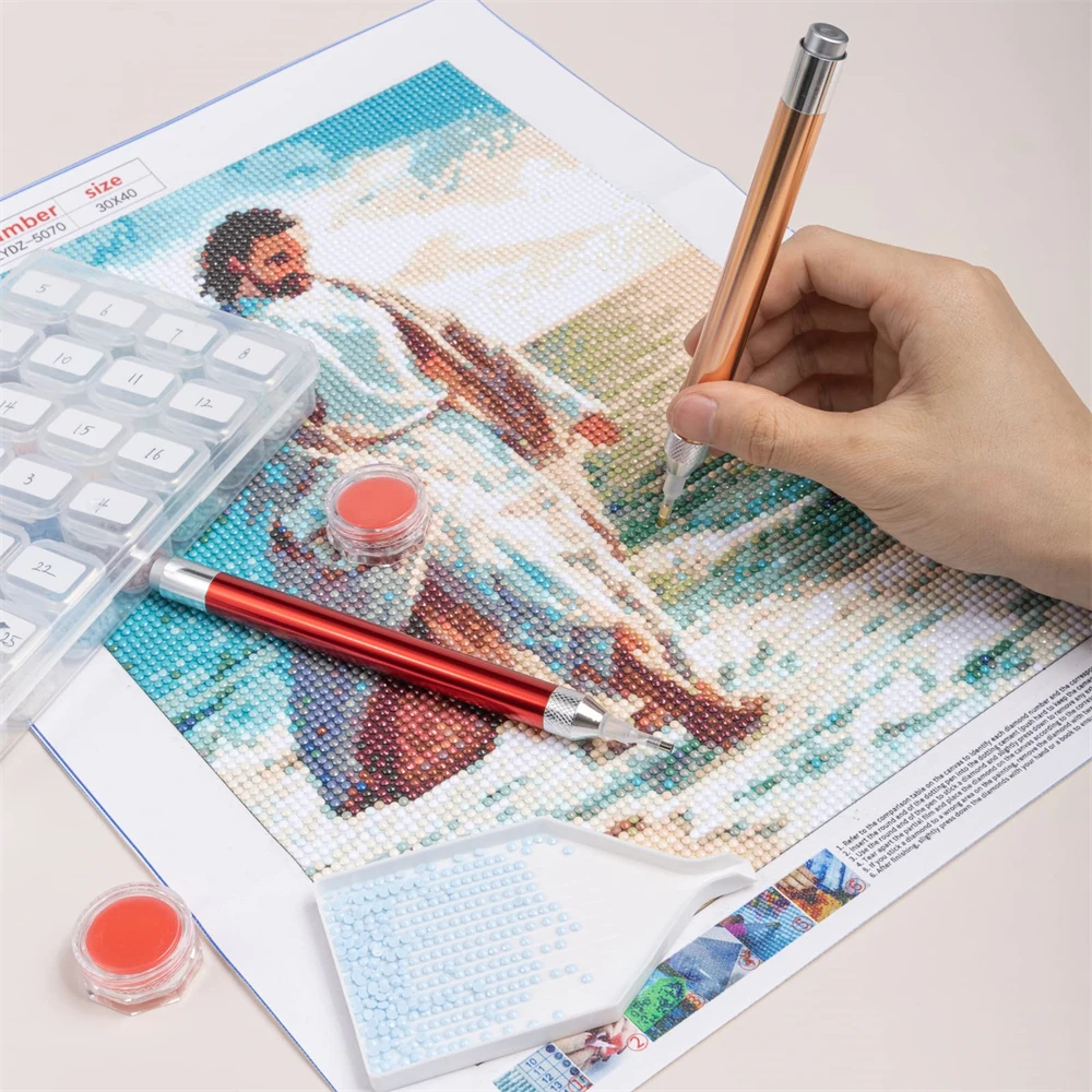 S0200658917bc466392d761ddb0847b87q 5D Diamond Painting Tool Angled Tip Point Drill Pen Kits Lighting Drill Pen with Accessories DIY Sewing Crafts Tool Mallzona