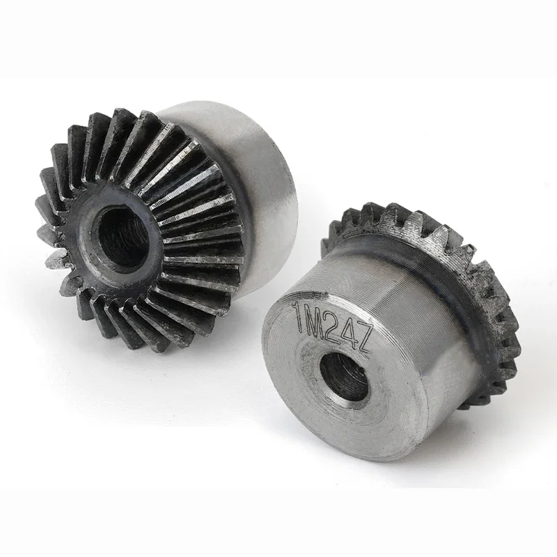 1PCS Bevel Gear 2M 1:1 15T 16T 17T 18T 19T 20T 21T ~ 30T Gear 90 Degrees Meshing Angle Steel Gears 45# Carbon Steel Rough Hole