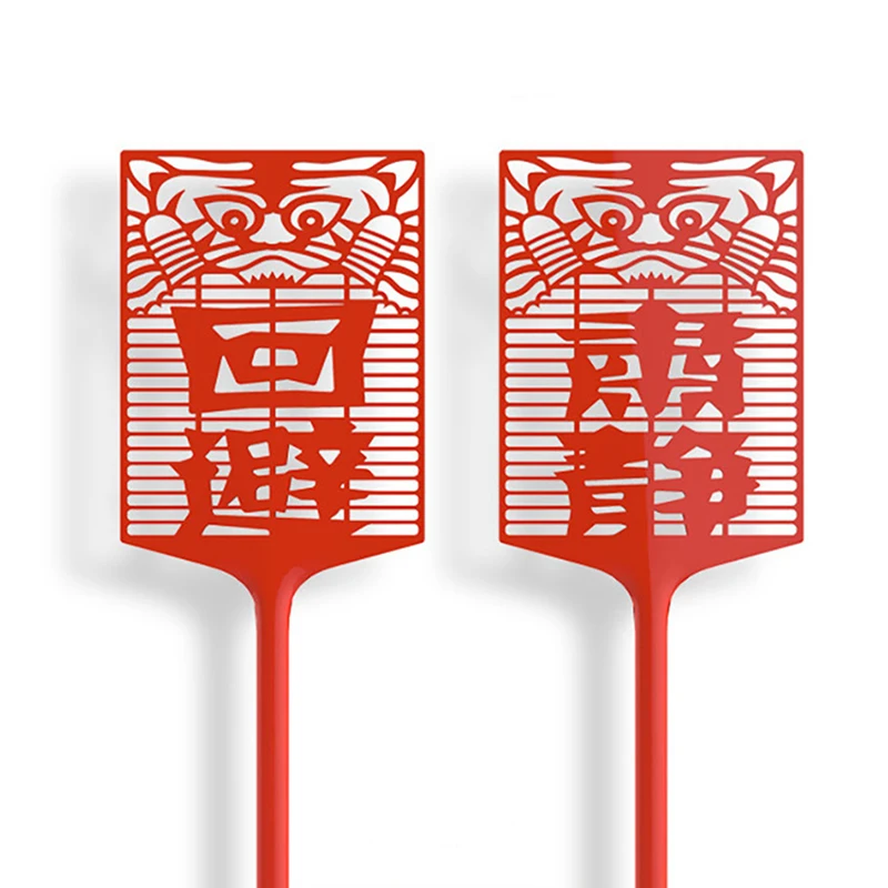 2Pcs Plastic Fly Swatter Manual Swat Mosquito Pest Control WITH Long Handle Pest Control Tools Home Supplies fly swatter