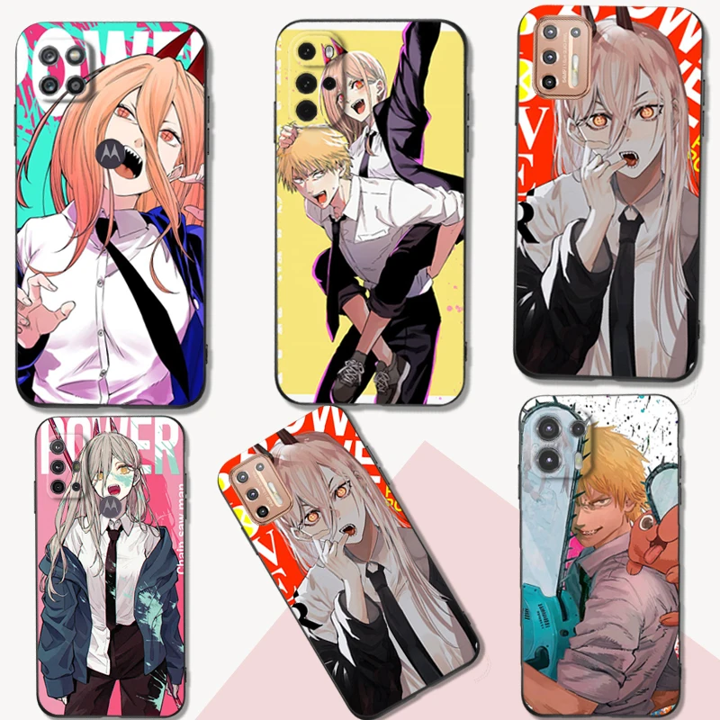 Custodia In Tpu Nero Per Motorola Moto Edge 30 Neo Pro Ultra Fusion 5G E6 Plus E6I E6S Cartoon Anime Chainsaw Man