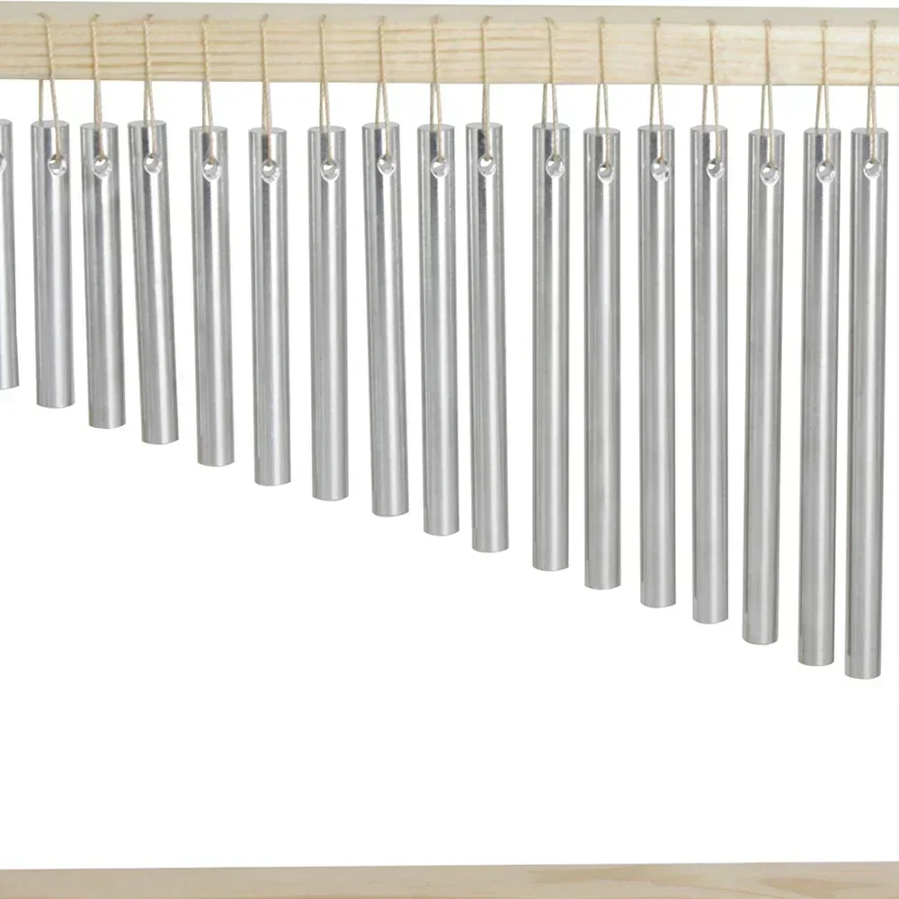 Wind chime stand standing wooden frame playing wind chime 20 tone with stick percussion instrument decoration