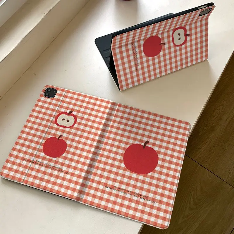 Enhanced Red Checkered Apples Tablet Case