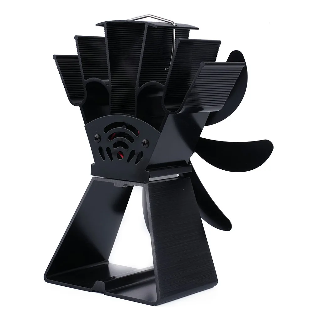 

Durable Stove Fan Battery Free 4 Blades Design Heat Distribution Heat Powered Increase Efficiency Powered By Heat