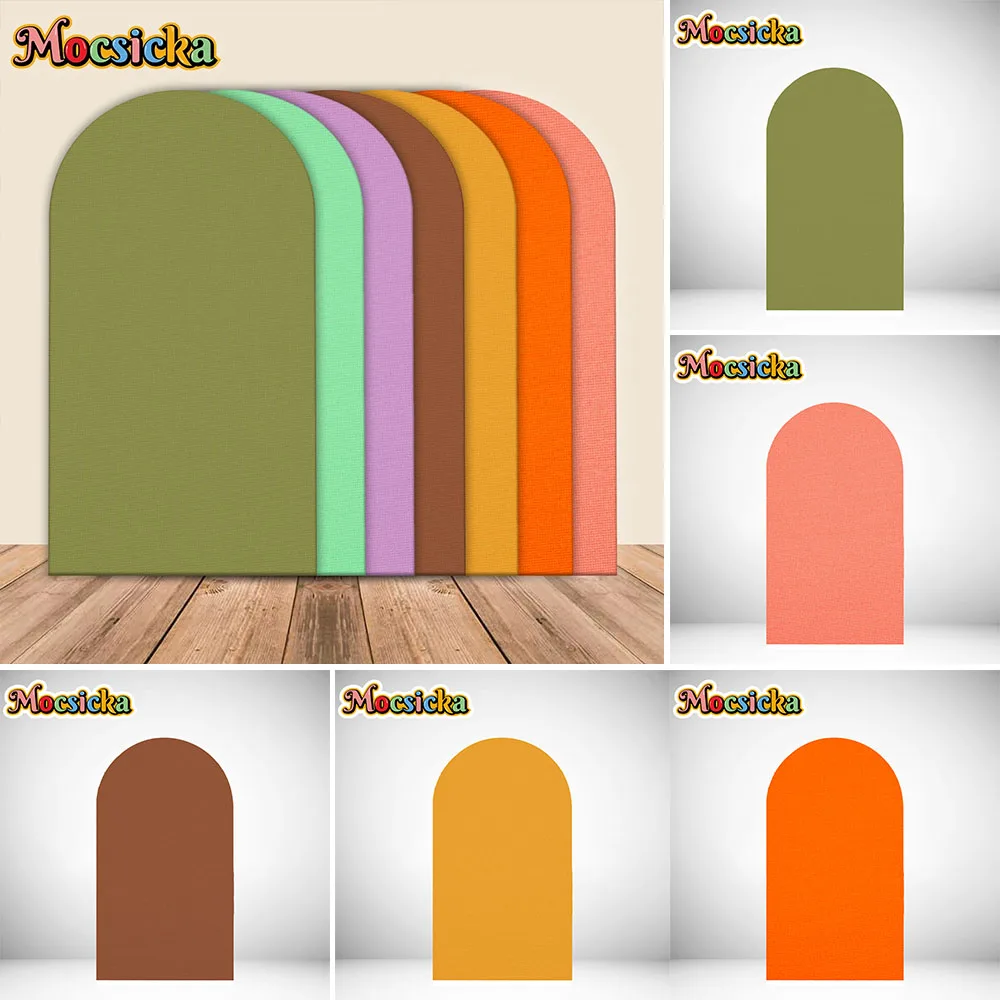 Photo Backdrop Mocsicka Arch Cover Solid Color Doubleside Photography Background