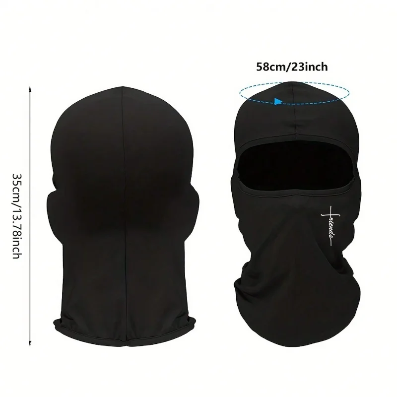 Balaclava Mask 1pc Cross Print Ski Mask For Men UV Protection Windproof
