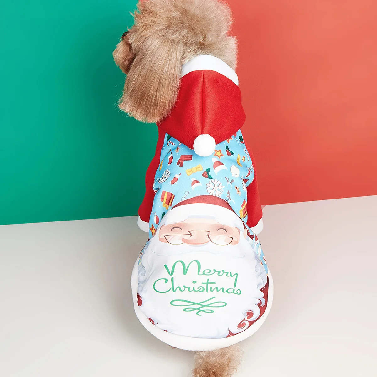 Ropa navideña para perros pequeños, sudaderas con capucha para Shih Tzu y Yorkshire, disfraz suave para cachorros y gatos