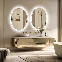 LED Bathroom Mirror Backlit Round Vanity Mirror with Lights Wall Mounted Anti-Fog Lighted Bathroom Mirror Dimmable Makeup Mirror 1