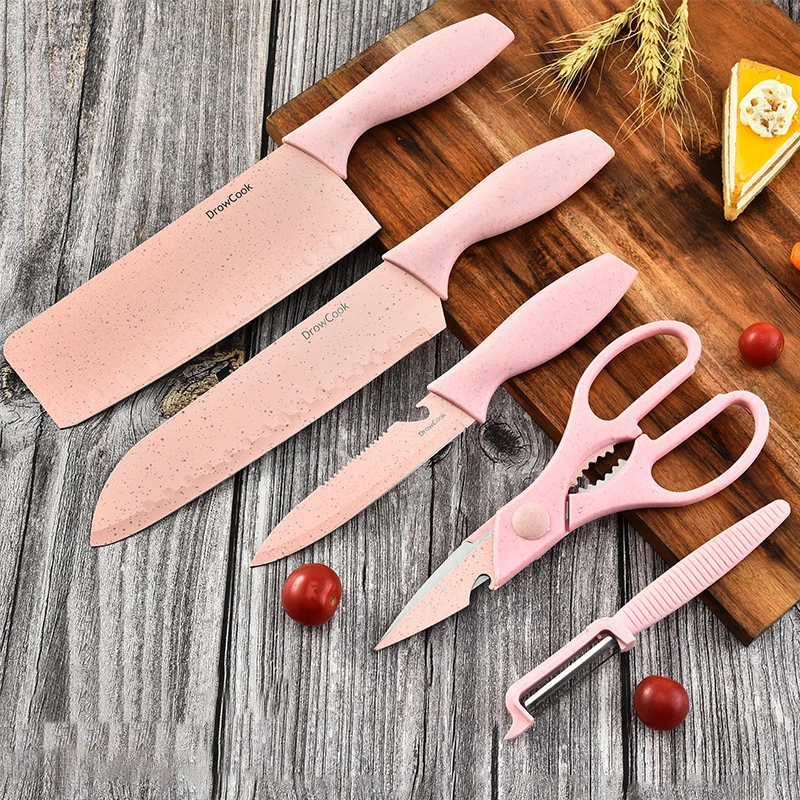 Silicone Kitchenware Storage Bucket, Wheat Stalk Color Knife Set, Kitchen  Tools, Cutter Set, Kitchen Accessories Tools, 19 Pcs - AliExpress