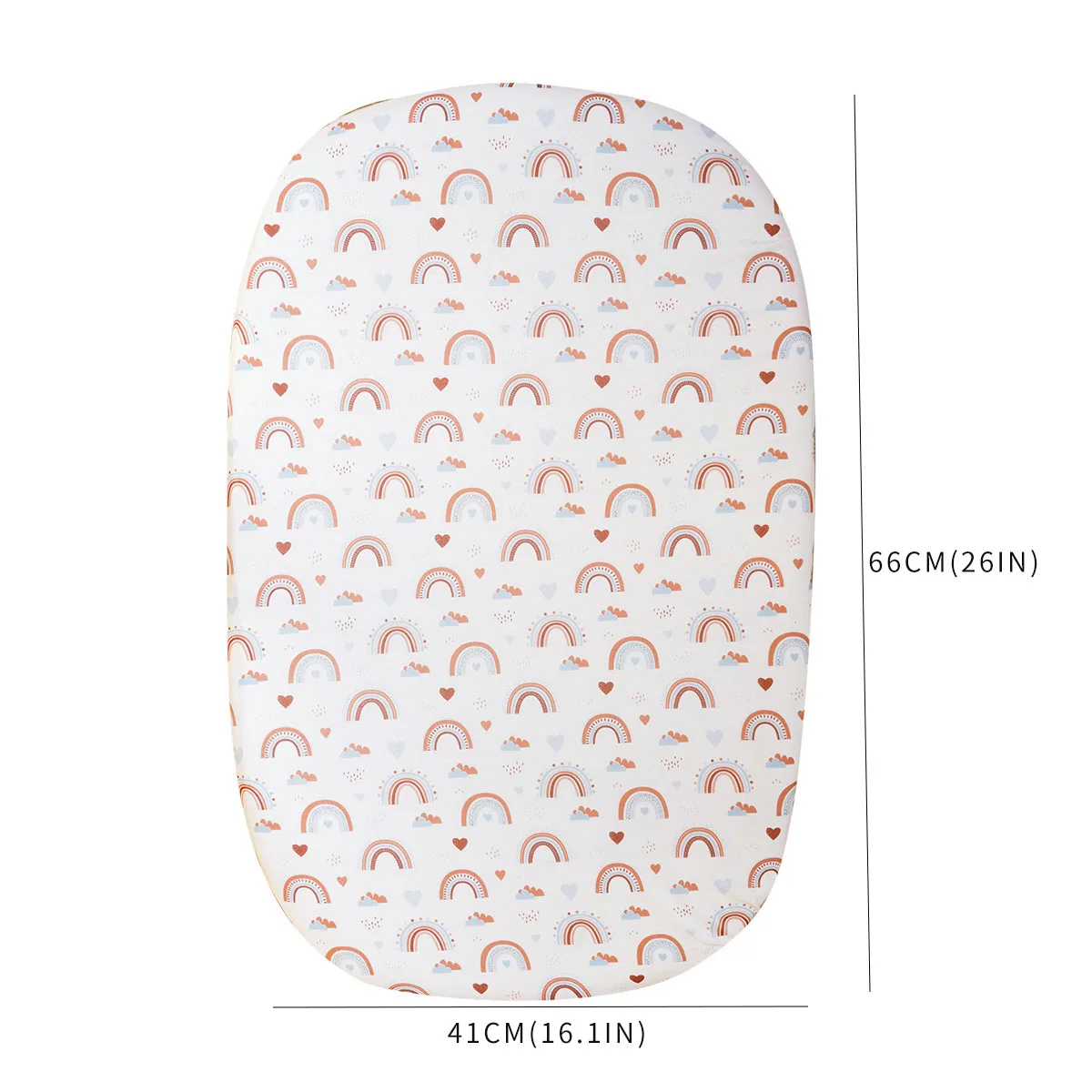Kangobaby # La mia vita morbida # Nuovo design 100% poliestere fibra simile al cotone lenzuolo per culla neonato lenzuolo dimensioni 66x41 cm - immagine 6