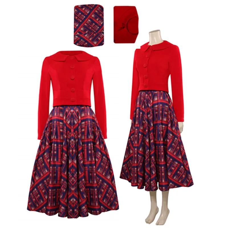 

Mrs Maisel Cosplay Costume TV The Marvelous Mrs Maisel 5 Women Top Skirt Outfits Halloween Carnival Party Disguise Suit