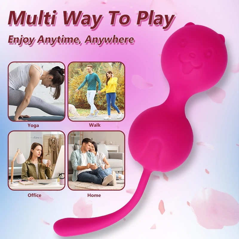 Silicone Vaginal Kegals Balls Sex Toys For Women Vagina Tighten Exercise Chinese Pelvic Floor Balls Anal Plug Muscle Trainer