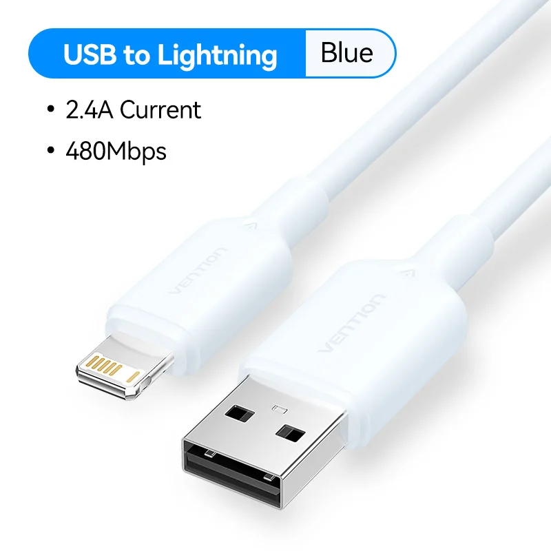 Vention Premium Lightning Cable - USB C to Lightning 2.4A Fast Charging Cord