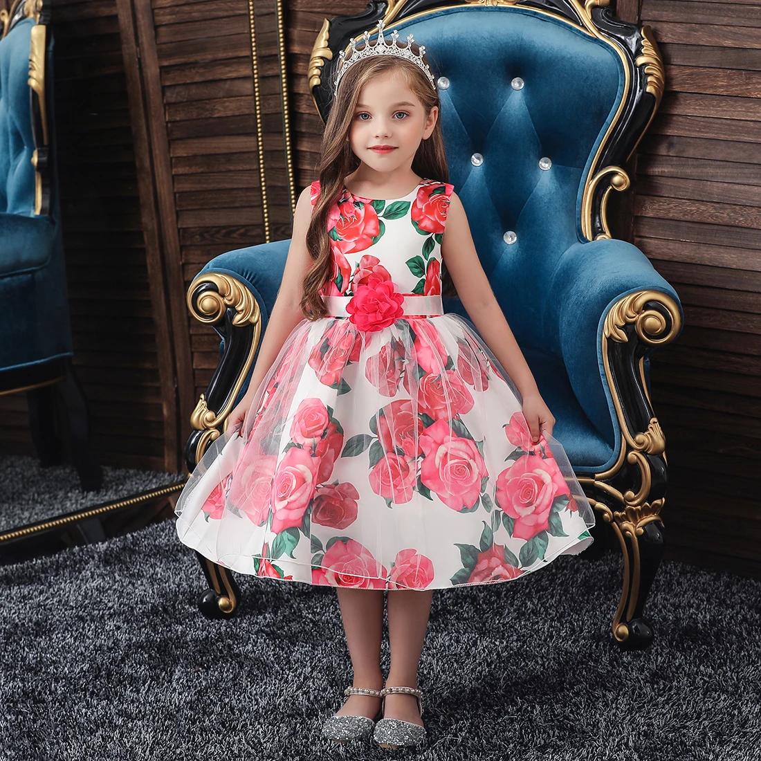 Yaseking Baby Girls 2pcs Clothes Set Fashion Rabbit Style Dresses Cotton Short Sleeve Princess Dress 