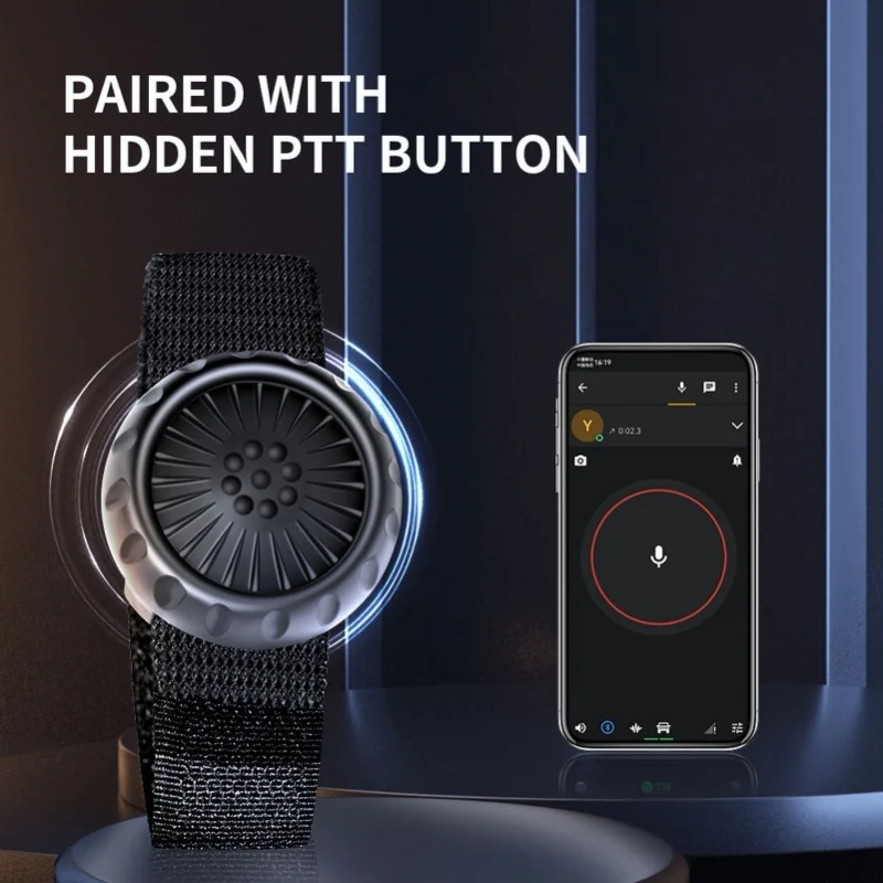 무선 PTT 버튼 블루투스 5.0 IP67 방수 무선 PTT 버튼 스위치 (안드로이드용)