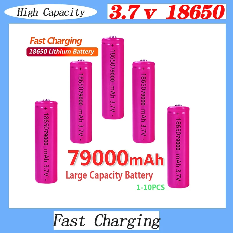 30000mAh 3.7V Li-ion Battery 18650 Li-ion Rechargeable Battery for LED Flashlight/electronic Gadget Cabinet Light Dropshipping lithium ion battery pack