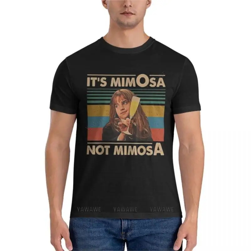 

Классическая мужская футболка It's mimOsa not MimosA, Мужская одежда, мужские тренировочные рубашки, брендовая футболка, Мужская хлопковая футболка
