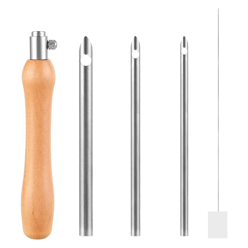 Punch Needle Tool 5 Pcs Punch Needle Kit Metal Threader Set 2.5/3.5/5Mm