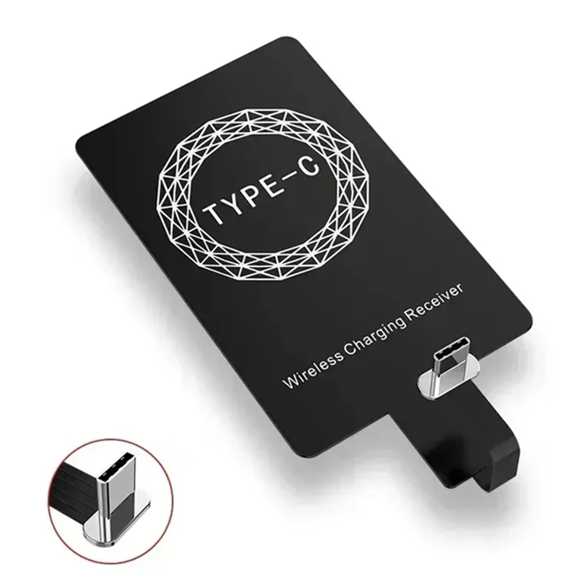 รูปสินค้า เครื่องชาร์จไร้สาย Type-C ความเร็วสูง ใช้ได้กับ Samsung Huawei Xiaomi