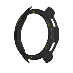 Premium PC Protector Case for Smartwatch - Durable Protective Bumper Frame Sleeve Accessories (Black yellow)