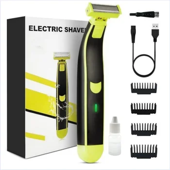Rasoio elettrico per uomo Barba Trimmer Rasoio Corpo Trimer USB ricaricabile Viso Macchina per la rasatura dei capelli maschili 1