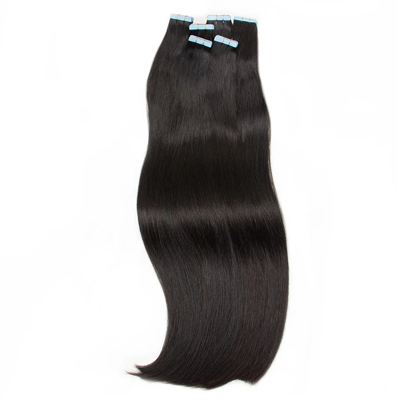 

Накладные волосы MRS 12-22 дюйма, шелковые прямые накладные человеческие волосы, натуральная кутикула, натуральный черный цвет 1B