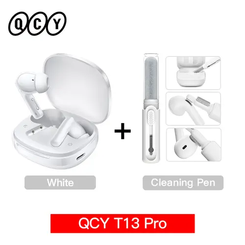 QCY T13 Pro HT23 Adaptive ANC Wireless Earbuds 13mm Drivers Powerful Bass 50dB Hybrid ANC Bluetooth 6.0 Earphones 6 Mics ENC 47H - Image 12