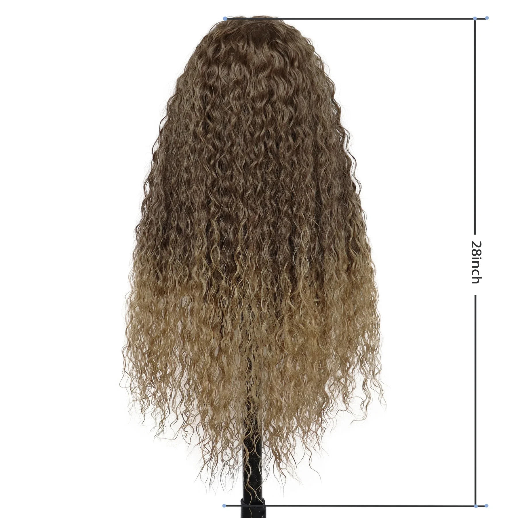 Synthetic Ombre Blonde Wigs for Women 28", synthetic wig