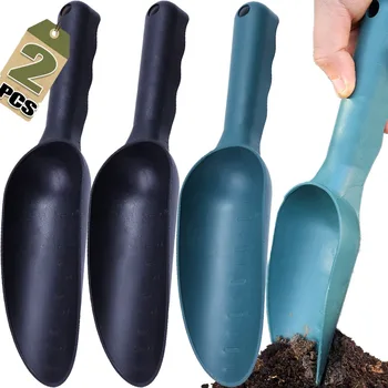 Garden Shovel Plastic Household Soil Shovel Plant Hand Trowels Soil Planting Spade Dig Shovels Cat Litter Spatula Garden Spade