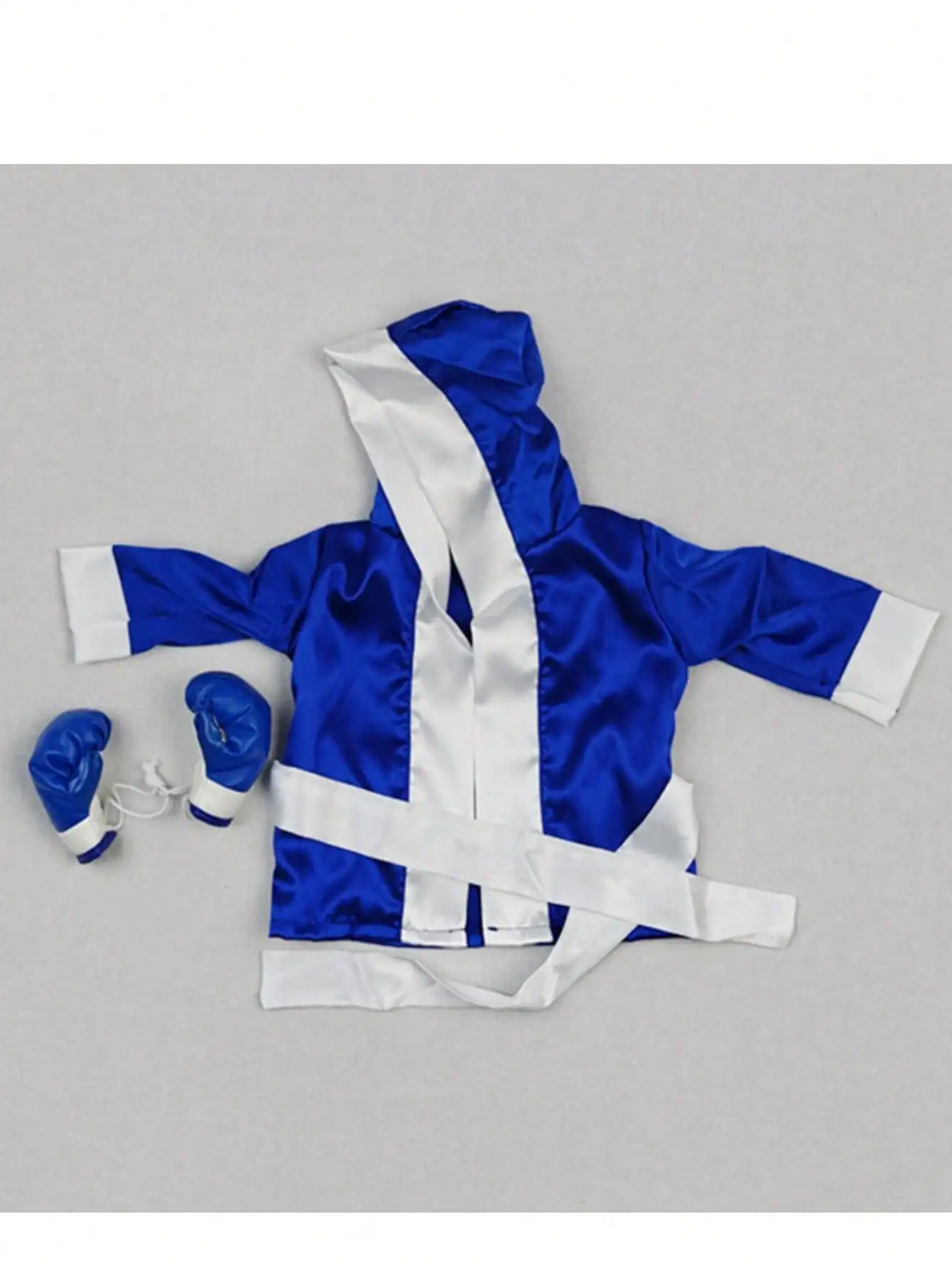 Neugeborenen Fotografie Outfits Baby Boxen Robe Set mit Handschuhen Boxershorts Requisiten Boxen Champion Kostüme – Detail 5