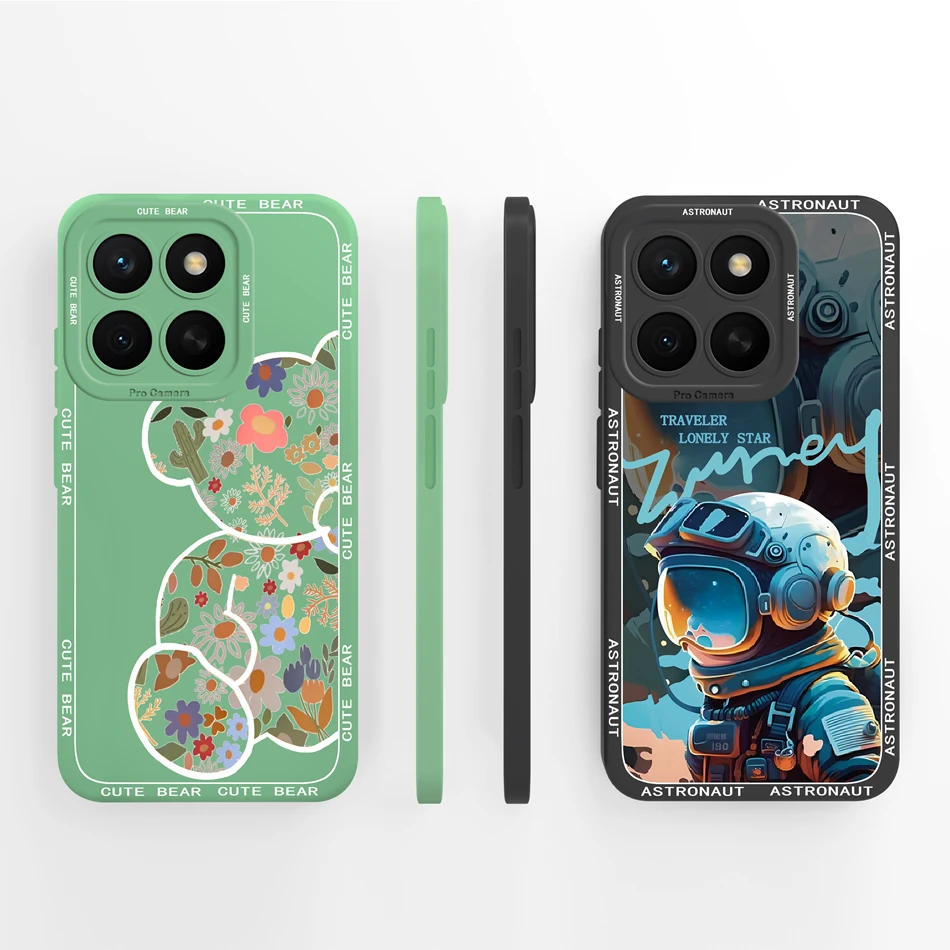 Artistic Style Cool Full Protection Shockproof Phone Case - Soft Liquid Silicone Cover