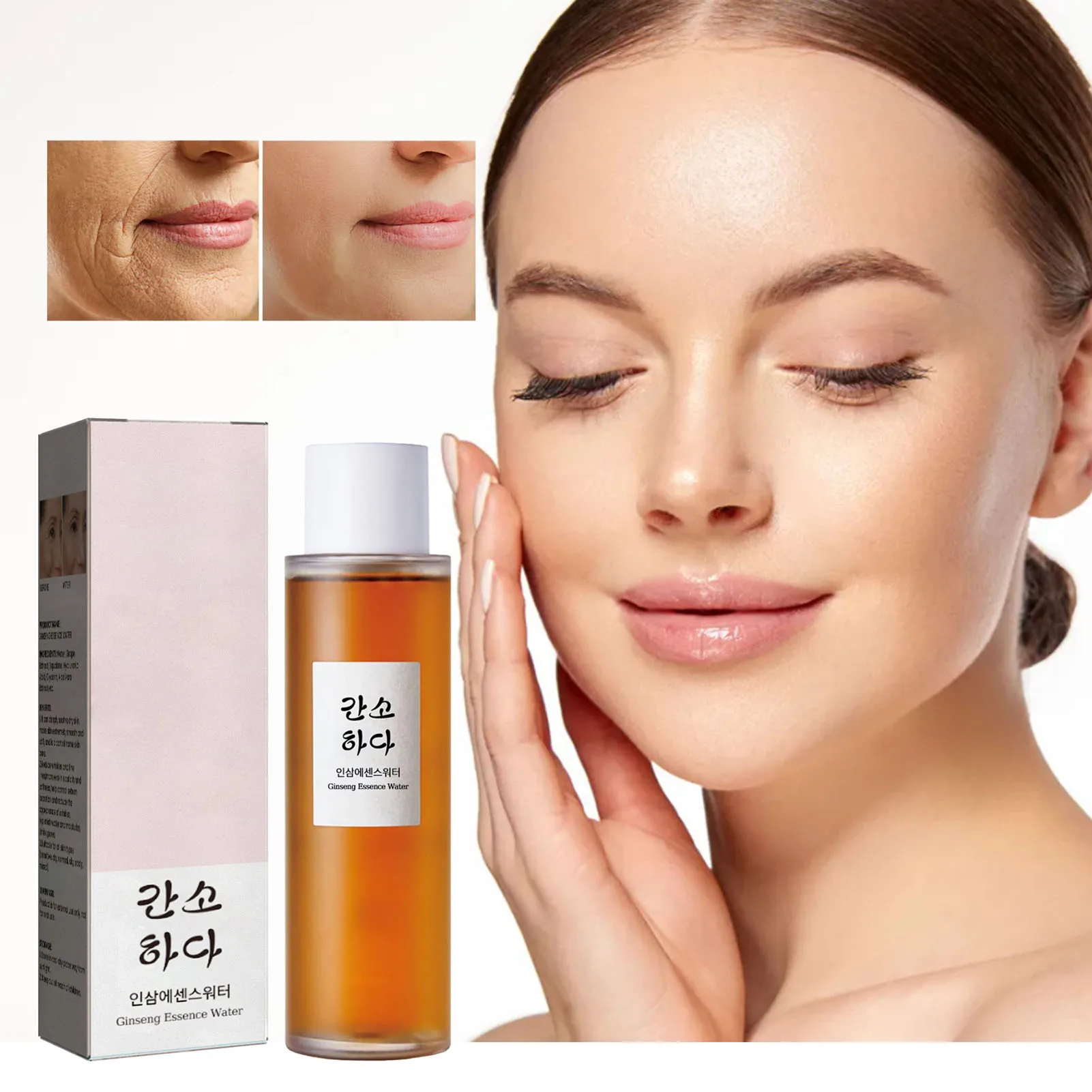 

150ml Ginseng Anti-Ageing Essence Firming Improving Loose Skin Facial Reduce Fine Lines Lighten Skin Anti Aging Korean cosmetics