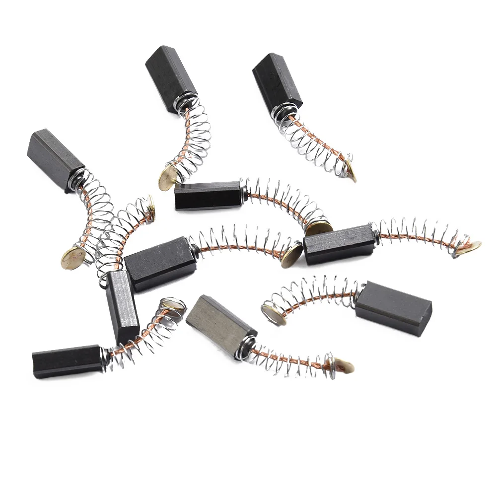 10 spazzole in carbonio 20 x 6 x 6 mm per applicazioni di motori