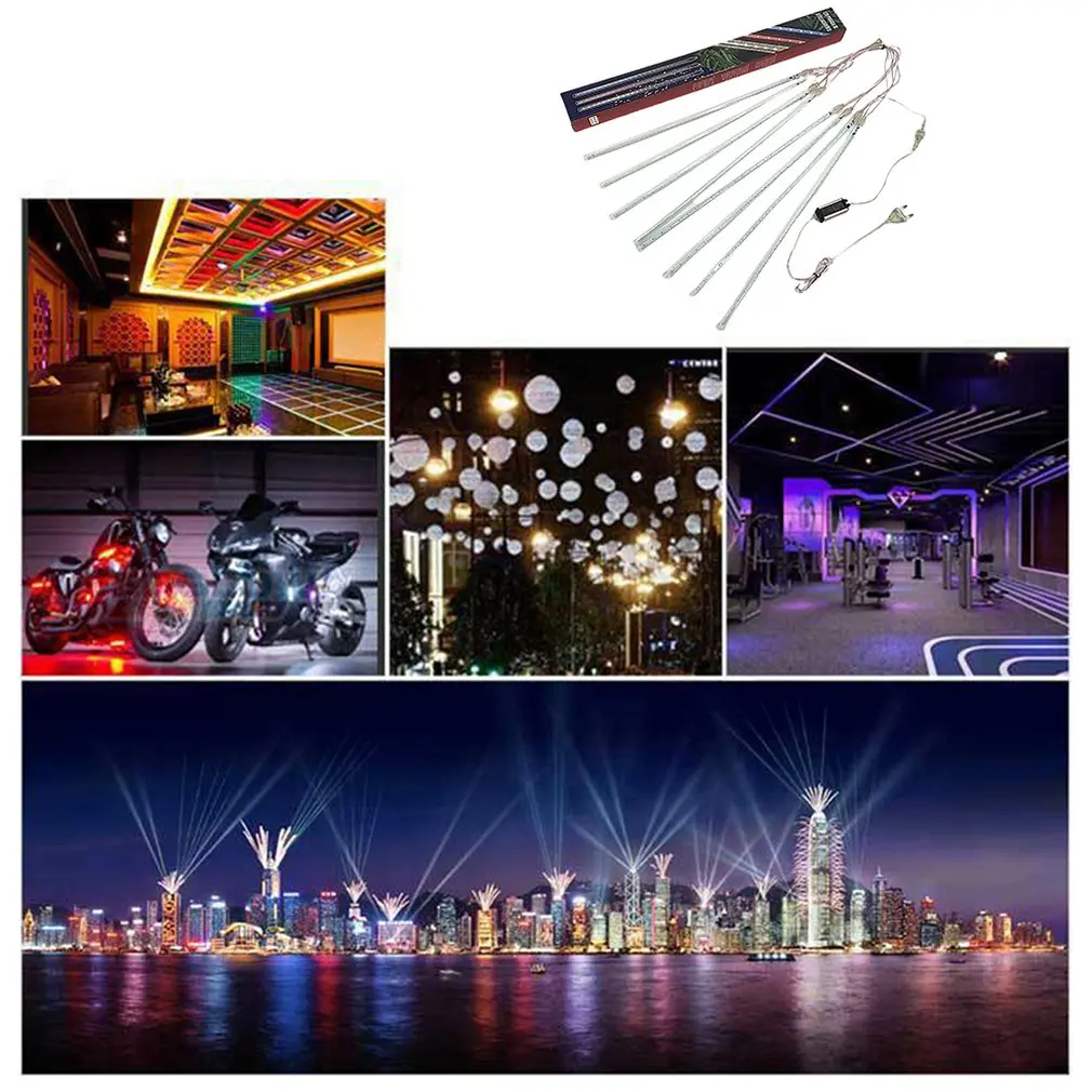 Waterproof LED Meteor Shower Rain Lights Falling String Lights For Outdoor Home Garden Party Wedding Party Decor Tree