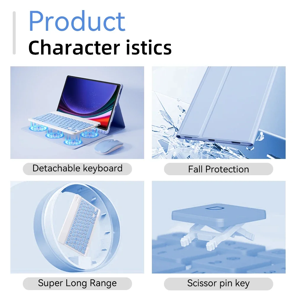 Bluetooth Keyboard Case - Enhanced Protective Cover
