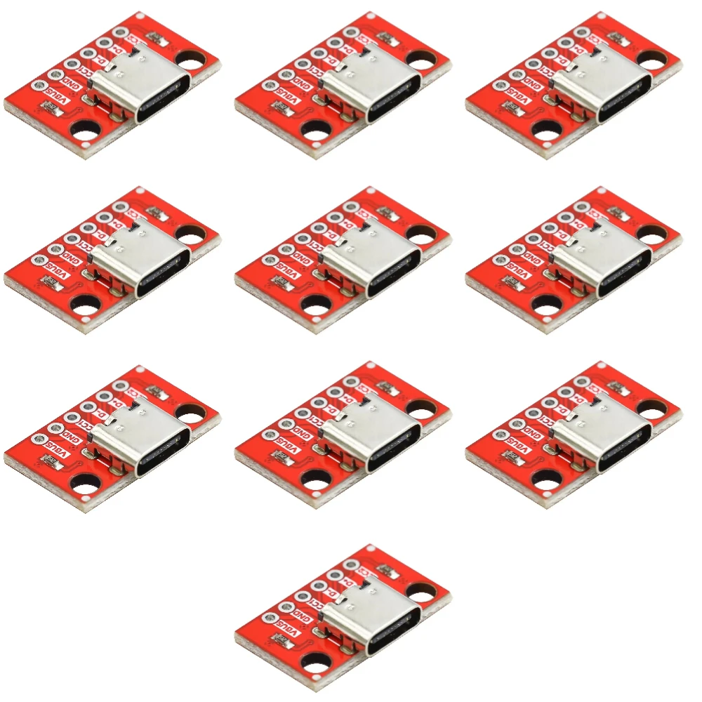 1pcs TYPE-C 여성 테스트 보드 USB3.1 16P 2.54 높은 전류 전원 어..