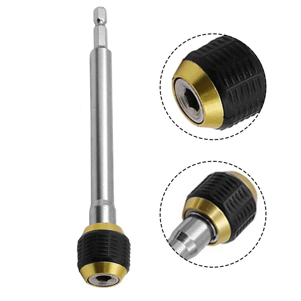 

1PC 150mm 1/4 Hexagon Shank Quick-Release Drill Bit Coupling Anti-slip Drill Adapters Electric Drill Power Tool Accessories