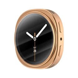 Premium Screen Protector Case - Shockproof TPU Bumper for Samsung Galaxy Watch 8 (Rose gold)