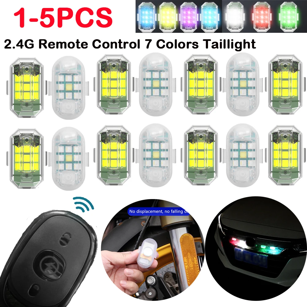 Waterproof 2.4g Remote Control Warning Lights 30 Modes Signal Indicator  Wireless Universal for Aircraft Drones