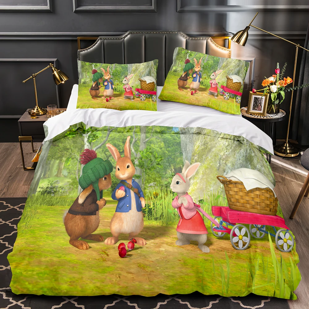 Bedding Sets Peter the Rabbit Australia /Europe/USA Full Queen King Size Quilt Duvet Cover Pillow Case 2-3 Pieces Sets 3