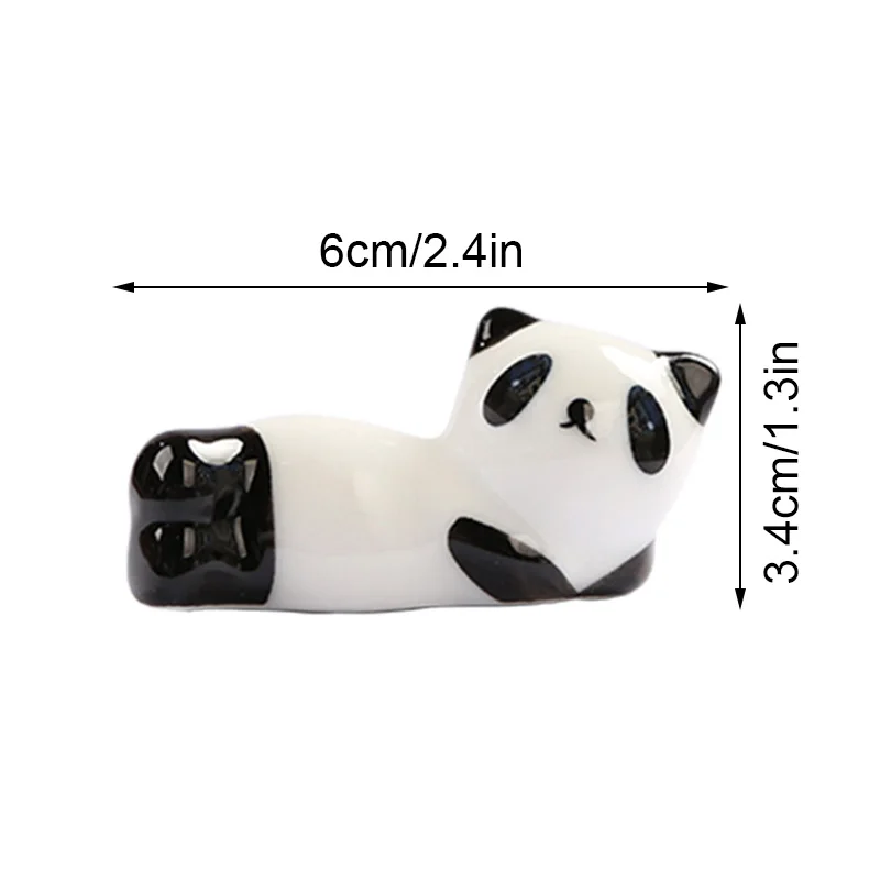 ceramic chopsticks holder 1PC Cute Cartoon Panda Ceramic Chopsticks Holder Chopstick Holder Stand Practical Fashion Chinese Kitchen Tableware Utensil