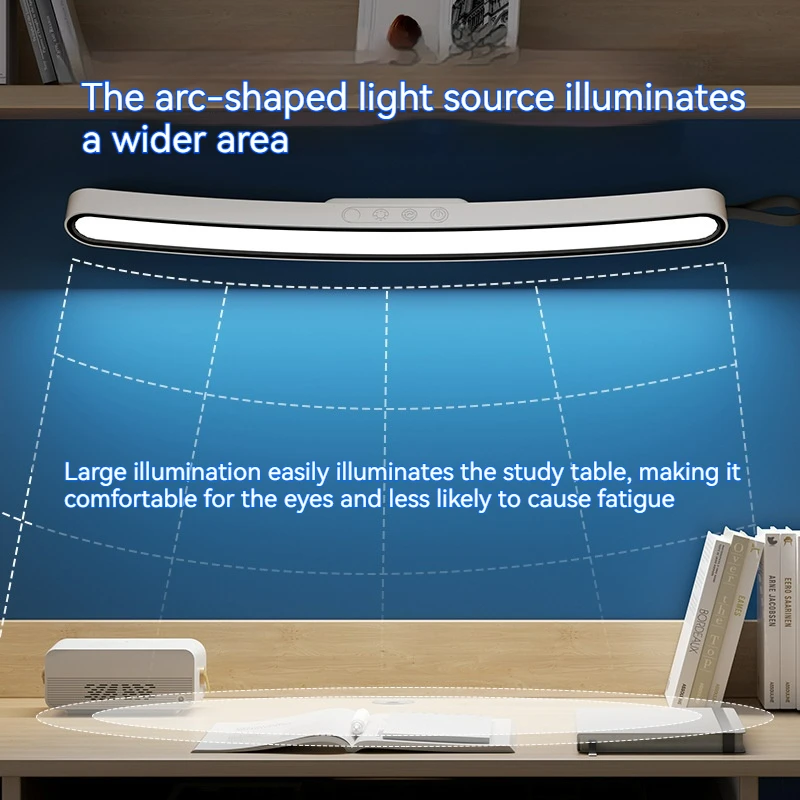 LED Desk Lamp Remote Control Timing Vanity Mirror Lights Stepless Dimming Bathroom Mirror Lamps Bedroom Lights for Makeup