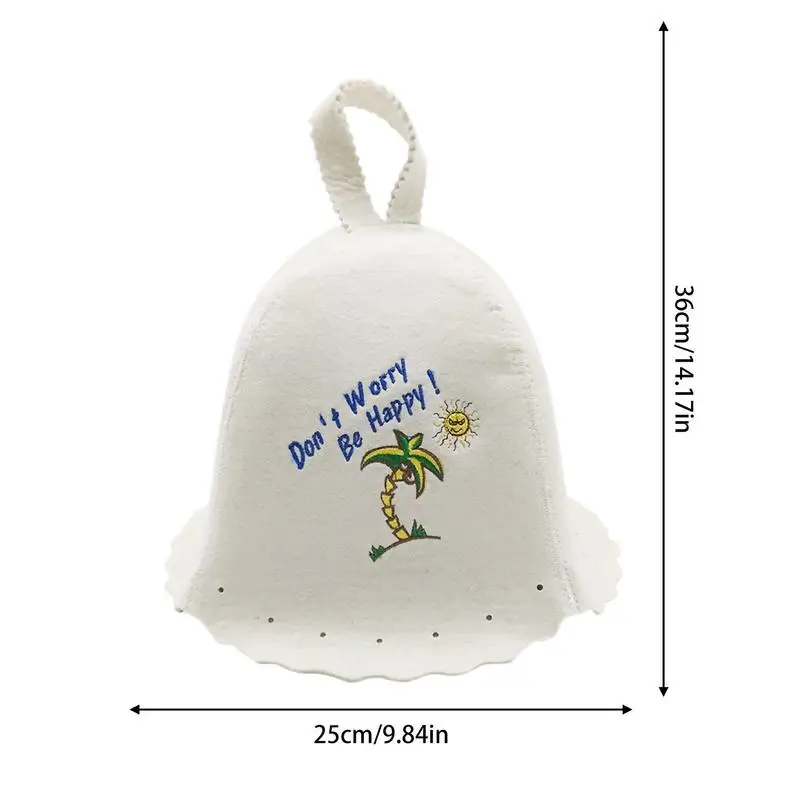 Bath Free Size Russian Style Print Artificial Wool Accessories Head Protection Fashion Anti Heat Sauna Hat Sport Free Size