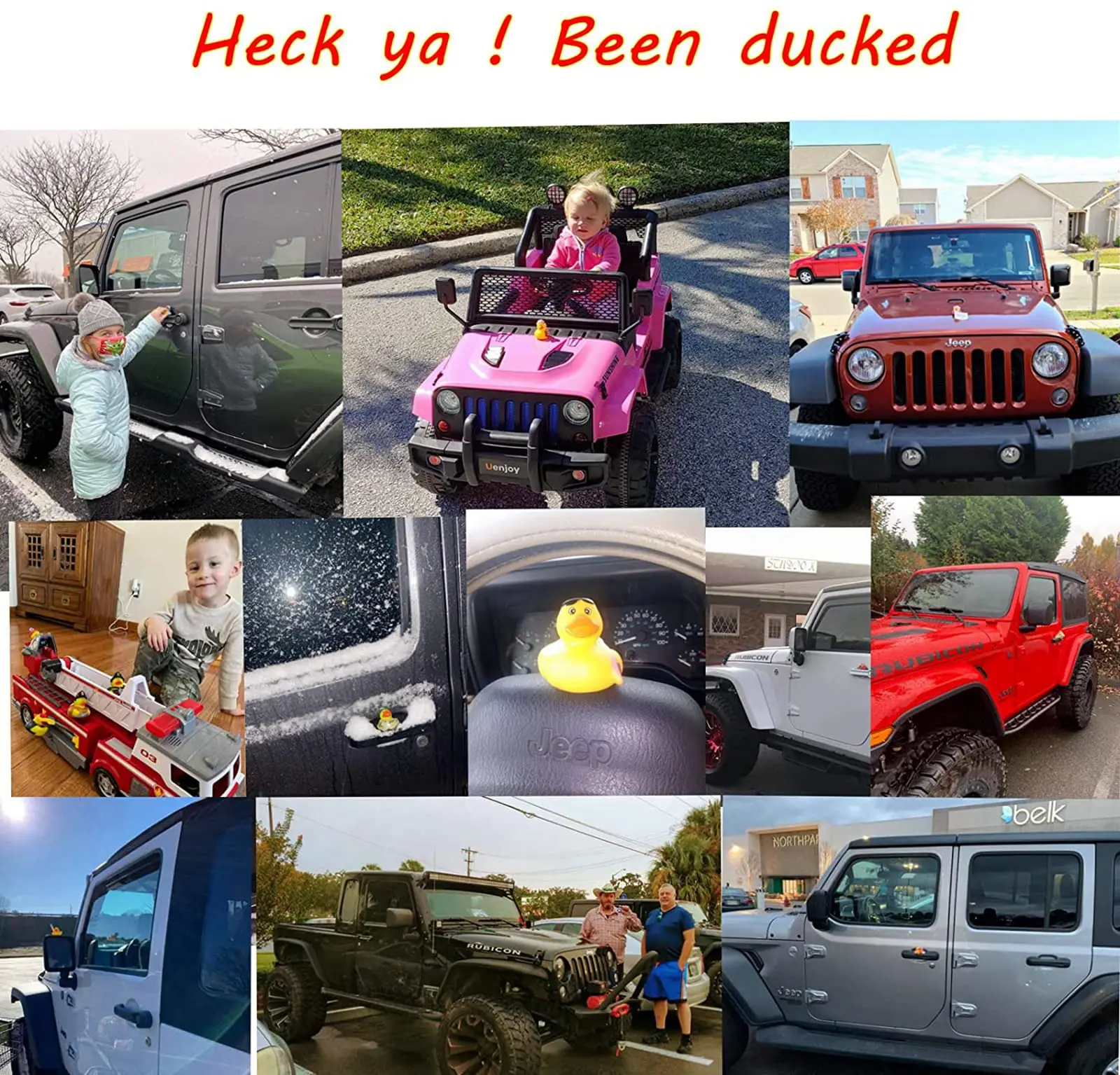20/40/60Rubber Ducks, Random Assortment Jeep Ducks Bulk, Mini Rubber Duckies for Toys, Pool Toys Birthday Gifts Party Favors 6