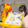Multifunctional Children led projector drawing table toy painting set table educational board learning tools painting toys 1