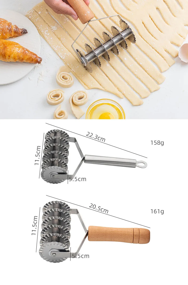 Description Picture 3 of itemManual Noodle Cutter Stainless Steel Roller Noodle Maker Fast Food Noodles Dough Rolling Machine Pasta Tools Gadgets For Kitchen
