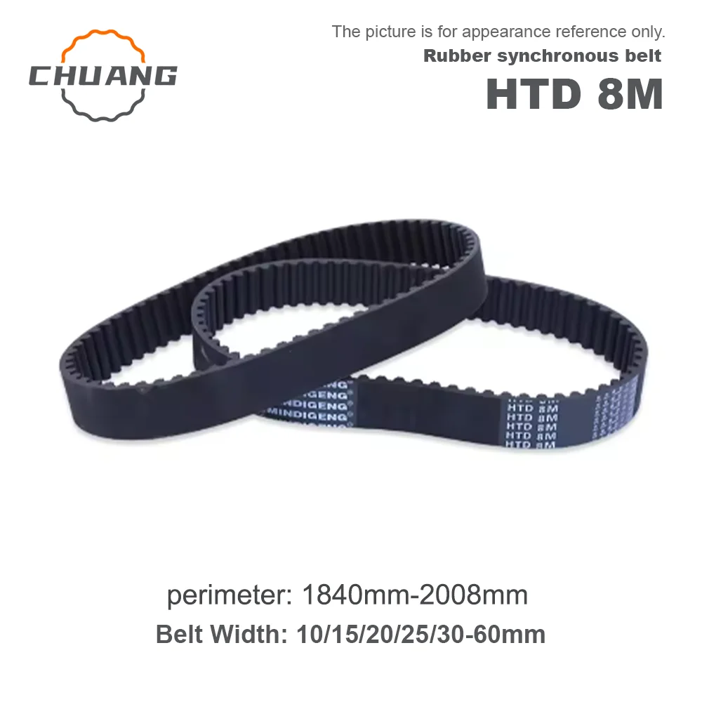 HTD 8M Zahnriemen – 528-552 Mm Länge, 15-50 Mm Breite, 66-69 Zähne – Für 3D-Drucker & CNC