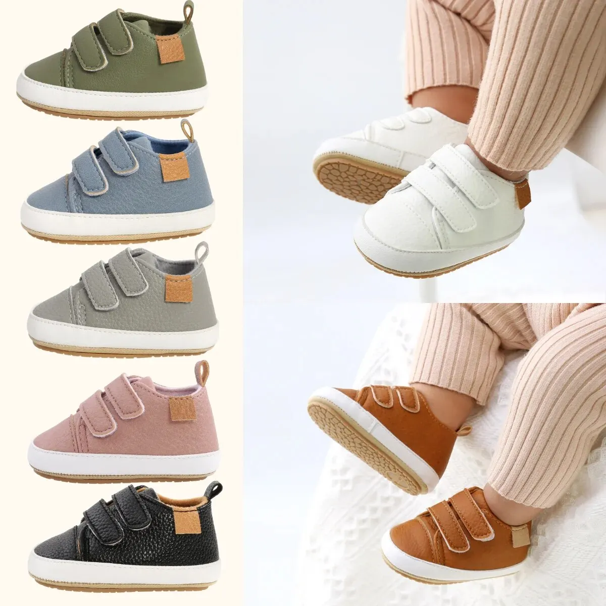 Baby Shoes Boy Girl PU Leather Causal Non-slip Soft Sole Infant Kids Walking Toddler 0-18 Months baby shoes