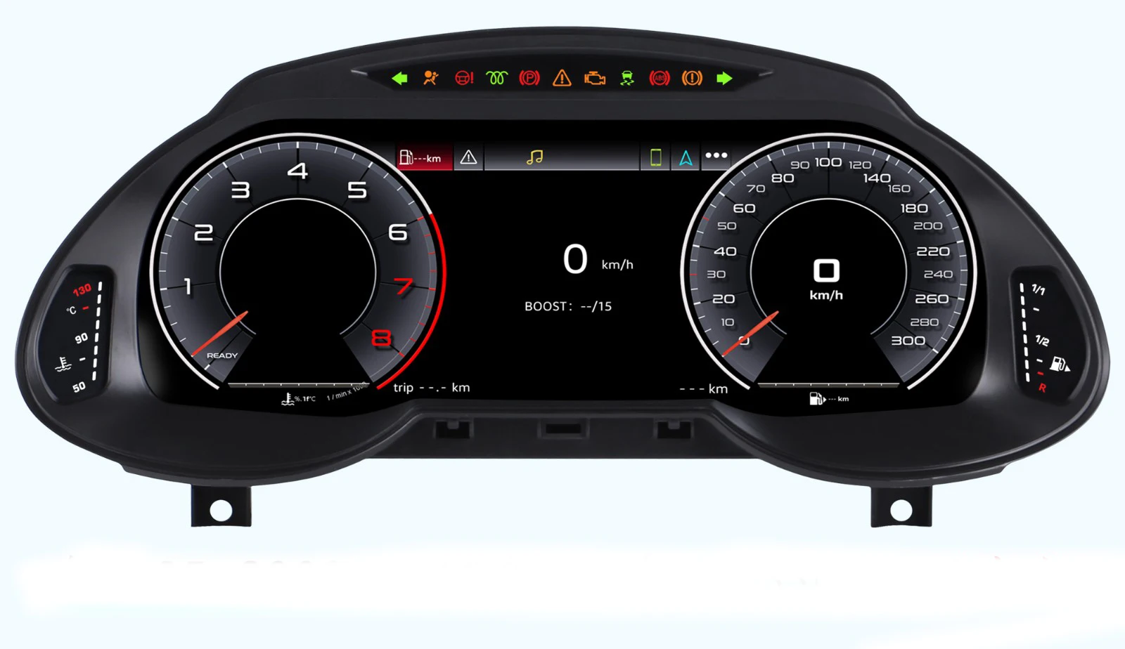 Panel de Instrumentos Digital LCD de 12.3 Pulgadas para Audi Q5 2009-2018, Cabina Virtual, Velocímetro, Pantalla de Tablero, CarPlay, HDMI 5